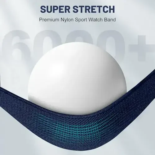 Dirrelo 5Pack Stretchy Nylon Band Compatible with Apple Watch Bands for Men 45mm 44mm 42mm 49mm 46mm 41mm 40mm 38mm Women,Soft Elastic Strap Wristband for iWatch Series 11 10 9 8 7 6 5 4 SE 3,Ultra - 4