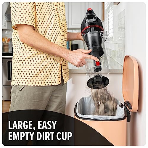 Dirt Devil Multi-Surface Total Pet+ Upright Bagless Vacuum Cleaner Machine, with Pet Tool Kit, for Carpet and Hard Floor, Powerful Suction with Extended Filtration, UD76400V, Black - 4