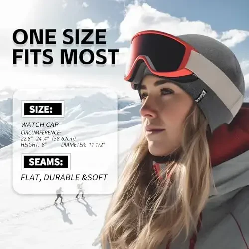 OUTDOOR SHAPING 2 Pack Tactical Fleece Cap Winter Warm Beanie Military Army Watch Cap Gift for Men Women - 4