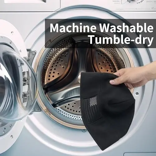 OUTDOOR SHAPING American Flag Fleece Watch Cap, USA Multi-Season Army Military Tactical Beanie, Winter Warm Beanie - 3