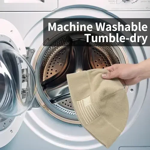 OUTDOOR SHAPING American Flag Fleece Watch Cap, USA Multi-Season Army Military Tactical Beanie, Winter Warm Beanie - 4