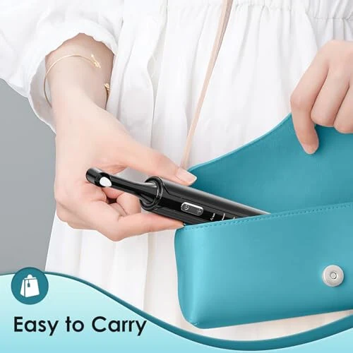 Tooth Polisher, Rechargeable Teeth Polisher with 5 Brush Heads, 4 Speed Modes, Tooth Whitening Kit for Cleaning and Polishing, LED Light, 3 Polish Pastes, IPX6 Waterproof Teeth Cleaning Tools, Black - 6