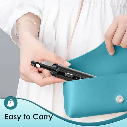 Tooth Polisher, Rechargeable Teeth Polisher with 5 Brush Heads, 4 Speed Modes, Tooth Whitening Kit for Cleaning and Polishing, LED Light, 3 Polish Pastes, IPX6 Waterproof Teeth Cleaning Tools, Black - 6