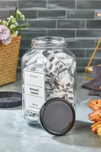 Dishwasher Detergent Tablet Jar/Box Vacuum Lid 3000 ml - 3