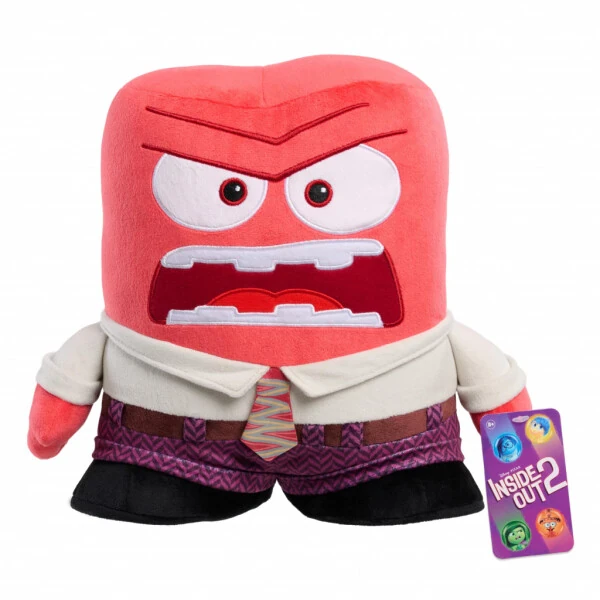 Disney and Pixar Inside Out 2 Large Plush Anger, Polyester, Kids Toy - INSIDE OUT 2