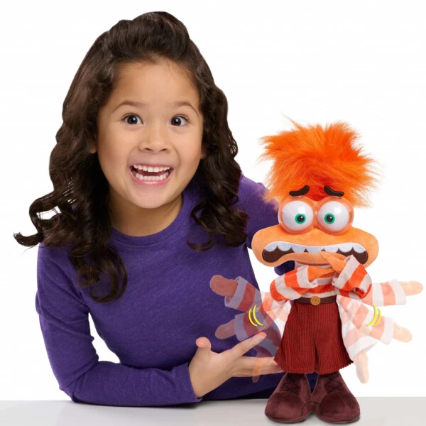 Disney and Pixar Inside Out 2 Shaking with Anxiety Feature Plush, Kids Toys for Ages 3 up - DCP INSIDE OUT 2 (1)
