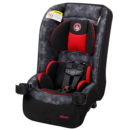 Disney Baby Jive 2 in 1 Convertible Car Seat, an Extra-Comfortable Ride That Lasts for Years: Rear-Facing 5-40 pounds and Forward-Facing 22-65 pounds, Mickey Blogger - 1