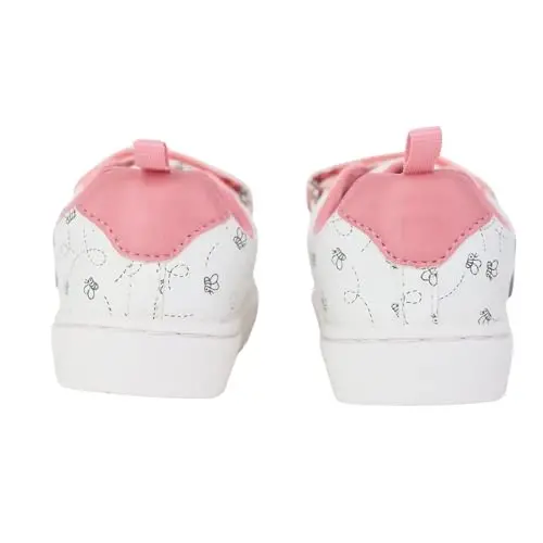 Disney Infant Sneakers - Winnie The Pooh and Minnie Mouse Baby Court Sneakers with a Hook and Loop Closure - 4