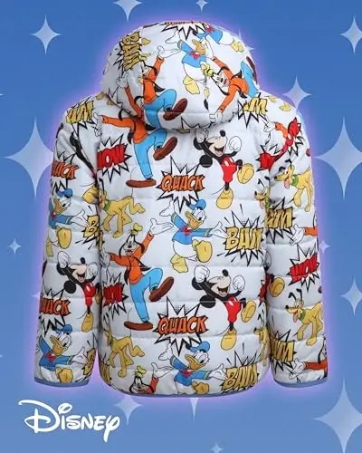 Disney Boys' Jacket - Mikki Maus to'liq zipli kurtkasi, Sherpa astarli - O'giriluvchi iliq Sherpa kurtkasi bolalar uchun (3T-6) - 7