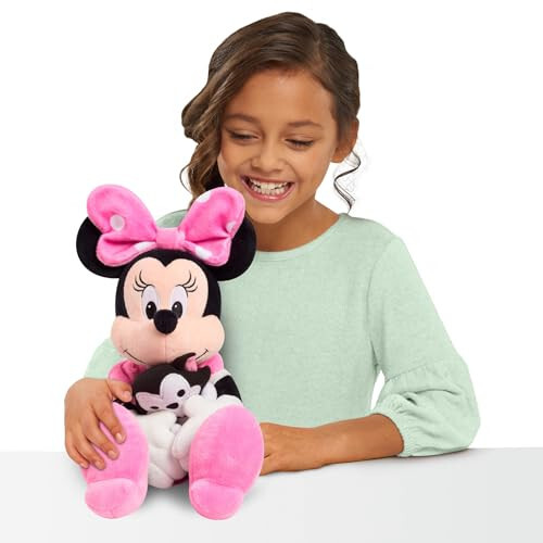 DISNEY CLASSIC Lil Friends Minnie Mouse and Figaro Plush Stuffed Animal, Kids Toys for Ages 2 Up by Just Play - 32