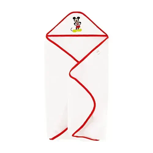 Disney Cudlie Baby Boy Mickey Mouse 2 Pack Rolled/Carded Hooded Sochiqlar Happy Place Printda - 3