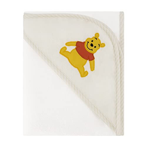 Disney Cudlie Baby Winnie The Pooh 2 Pack Rolled/Carded Hooded Towels in Sweet Life Print, 1 Count - 35