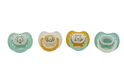 Disney Cudlie Winnie The Pooh Baby 4 Pack of Pacifiers - 1