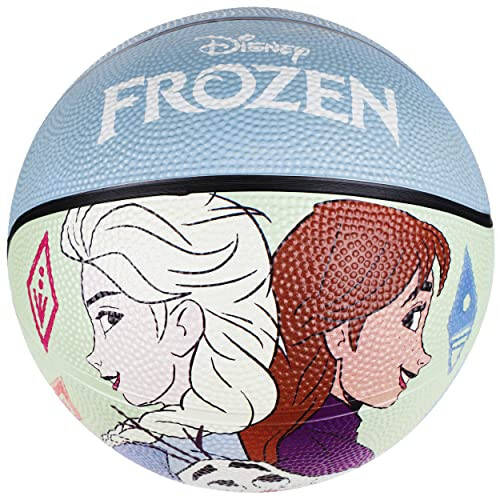 Disney Frozen Basketbol Topu 6 Numara, Prenses Elsa, Anna ve Olaf İç ve Dış Mekan Oyunu Genç Spor Topu Erkek ve Kızlar İçin, Mavi - 1