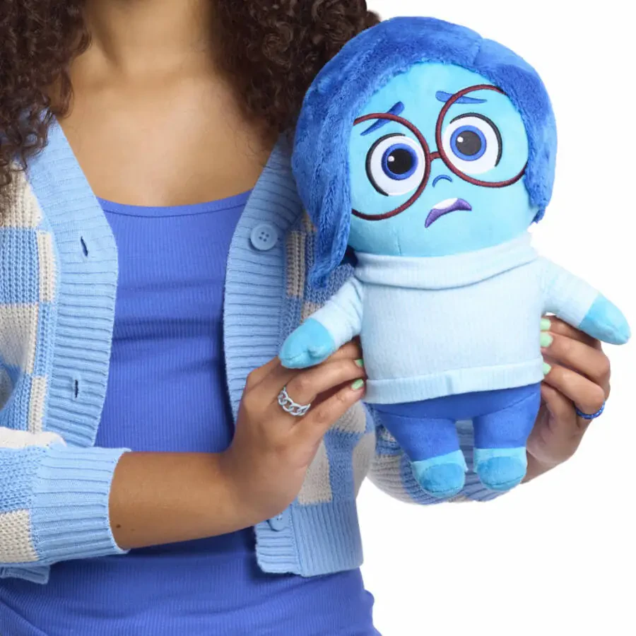 Disney и Pixar Inside Out 2 Большой плюшевый грустный, полиэстер, детская игрушка - 4