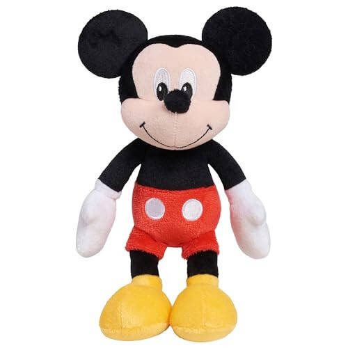 Disney Junior Mickey Mouse Bean Plush Mickey Mouse Stuffed Animal, Officially Licensed Kids Toys for Ages 2 Up by Just Play - 32