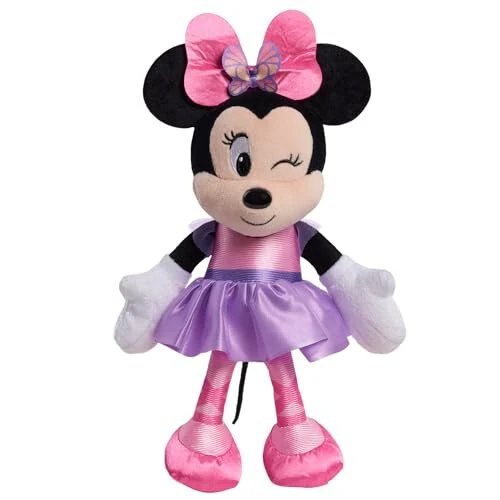 Disney Junior Minnie Mouse Ballerina Маленькая плюшевая игрушка, Игрушки для детей от 2 лет от Just Play - 1
