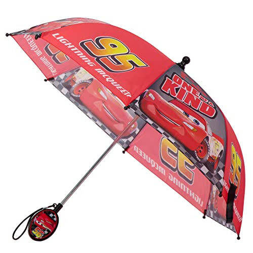 Disney Kids Umbrella, Lightning or Mickey Mouse Toddler and Little Boy Rain Wear for Ages 3-6 - 1