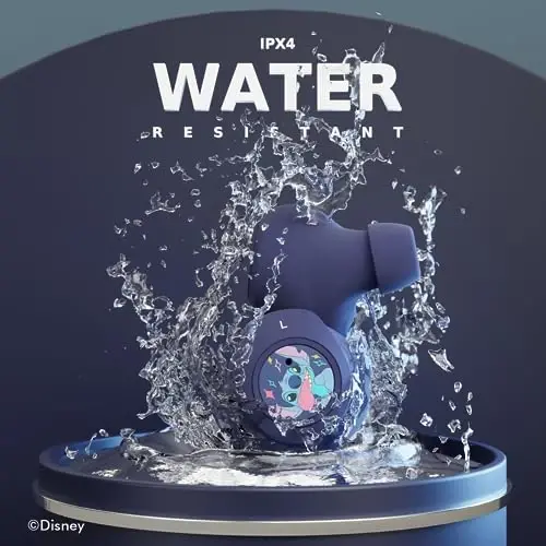 Disney Lilo and Stitch Bluetooth Earbuds w/Charging Case- Wireless Headphones w/Built-in Mic+ Up to 30 Hrs Playtime- Lilo and Stitch Gifts for Girls,Boys,Women,Men,All Fans of Lilo and Stitch Stuff - 6