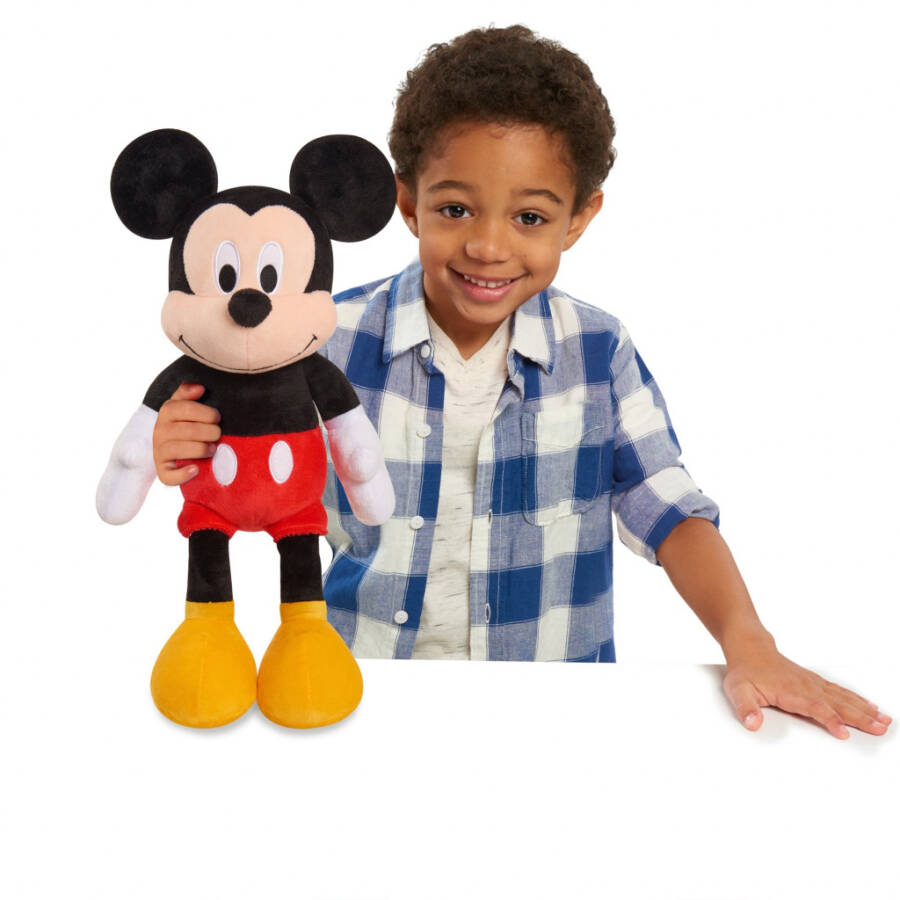 Disney Mickey Mouse 19 dyuymli yumshoq o'yinchoq, 2 yoshdan oshgan bolalar uchun o'yinchoqlar - 4