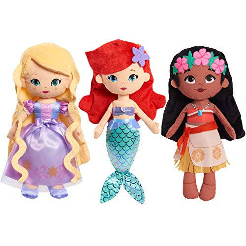 Disney Prenses Çok Tatlı Prenses Ariel, 13.5 İnç Peluş Kırmızı Saçlı, Deniz Kızı, 3 Yaş ve Üzeri Çocuklar İçin Oyuncaklar, Just Play - 10