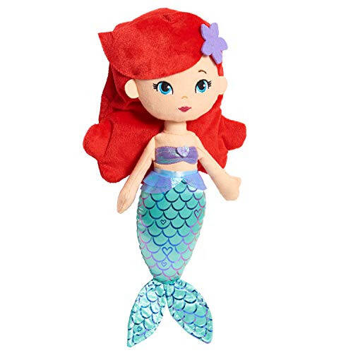 Disney Prenses Çok Tatlı Prenses Ariel, 13.5 İnç Peluş Kırmızı Saçlı, Deniz Kızı, 3 Yaş ve Üzeri Çocuklar İçin Oyuncaklar, Just Play - 6