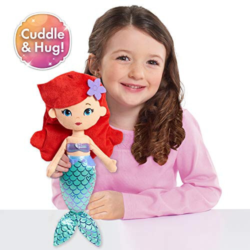 Disney Princess So Sweet Princess Ariel, 13.5-Inch Plush with Red Hair, The Little Mermaid, Kids Toys for Ages 3 Up by Just Play - 8