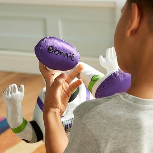 Disney Store Official Buzz Lightyear Plush, Toy Story, 17 Inches, Medium, Iconic Cuddly Toy Character with Embroidered Eyes and Soft Plush Features, Suitable for All Ages 0+ - 3