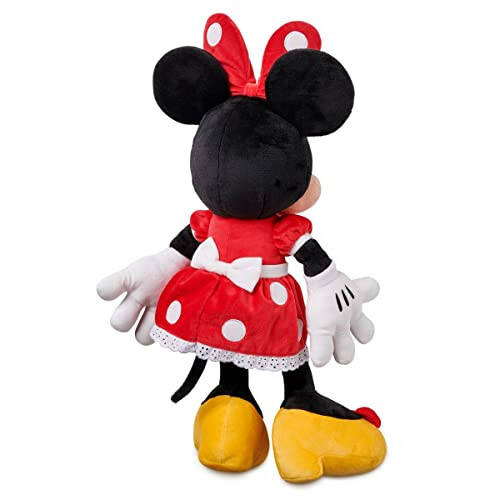 Disney Store Official Minnie Mouse Medium Plush Toy - 17 Inches - Iconic Red Polka Dot Dress & Bow - Soft and Huggable Cuddly Toy for Minnie Mouse Fans of All Ages - 3