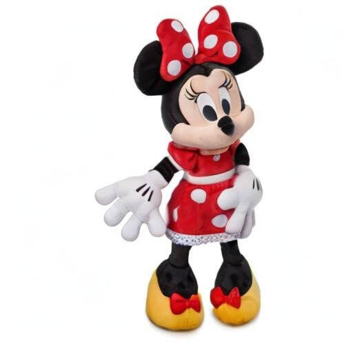 Disney Store Official Minnie Mouse Medium Plush Toy - 17 Inches - Iconic Red Polka Dot Dress & Bow - Soft and Huggable Cuddly Toy for Minnie Mouse Fans of All Ages - 4