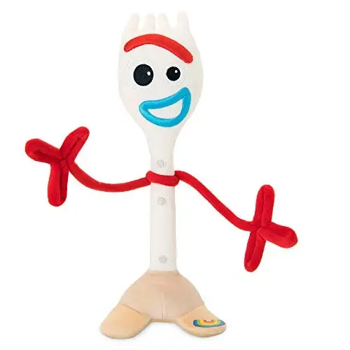 Disney Store Official Toy Story Plush, Forky, Iconic Cuddly Toy Character with Embroidered Eyes and Soft Plush Features, Suitable for All Ages - 1