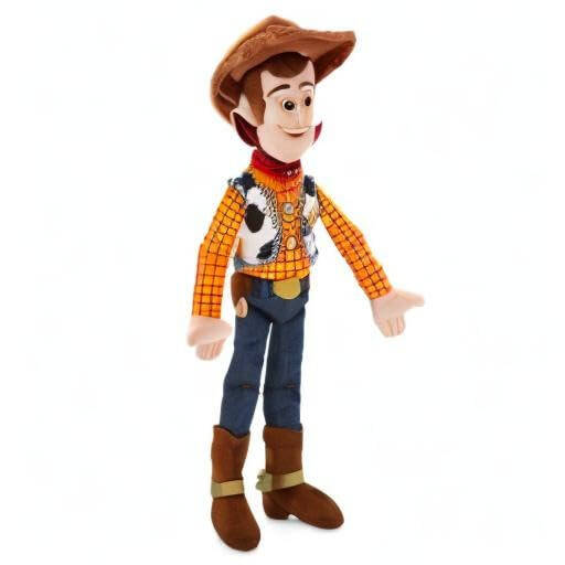 Disney Store Official Woody Plush, Toy Story, 18 Inches, Medium, Adorable Soft Toy Plushies and Gifts, Perfect Present for Kids, Age 0+ - 6