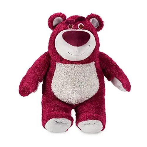 Disney Store rasmiy o'yinchoq Hikoyasi Plush Lotso, kashta tikilgan ko'zlar va yumshoq plush xususiyatlarga ega bo'lgan ikonik quchoqlash va xushbo'y o'yinchoq personaji, barcha yoshdagilar uchun mos - 1