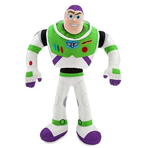 DISNEY STORE Official Toy Story Plush, Buzz Lightyear, Iconic Cuddly Toy Character with Embroidered Eyes and Soft Plush Features, Suitable for All Ages - 4