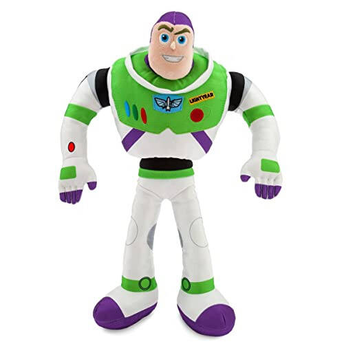 DISNEY STORE Official Toy Story Plush, Buzz Lightyear, Iconic Cuddly Toy Character with Embroidered Eyes and Soft Plush Features, Suitable for All Ages - 4