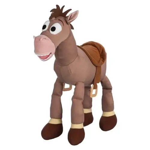 DISNEY STORE Toy Story Plush, Bullseye, Iconic Cuddly Toy Character with Embroidered Eyes and Soft Plush Features, Suitable for All Ages - 1