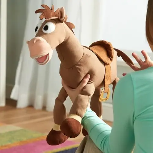 DISNEY STORE Toy Story Plush, Bullseye, Iconic Cuddly Toy Character with Embroidered Eyes and Soft Plush Features, Suitable for All Ages - 2
