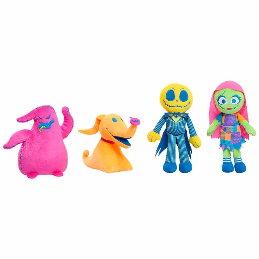 Disney Tim Burton's The Nightmare Before Christmas Plush Collector Set, Multi-color 4 Character Assortment, Kids Toys for Ages 3 Up - 3