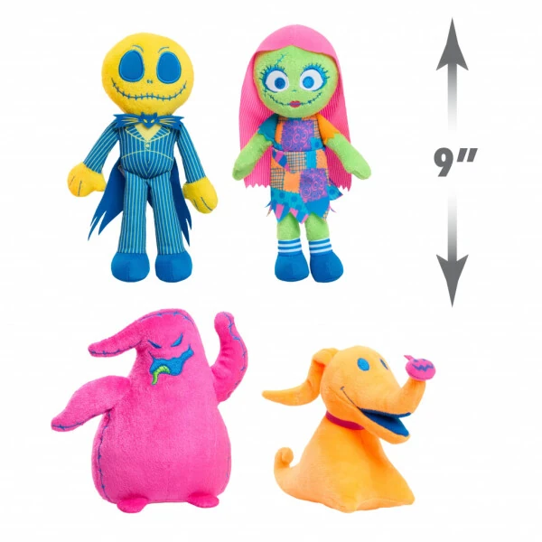 Disney Tim Burton's The Nightmare Before Christmas Plush Collector Set, Multi-color 4 Character Assortment, Kids Toys for Ages 3 Up - THE NIGHTMARE BEFORE CHRISTMAS (1)