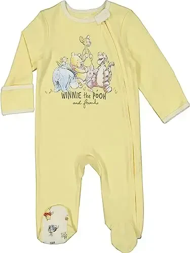 Disney Winnie the Pooh,Lion King,Pixar Monsters Inc. Baby Sleep N' Play Coverall Bib Blanket and Burp Cloth 4 Piece Set - 3