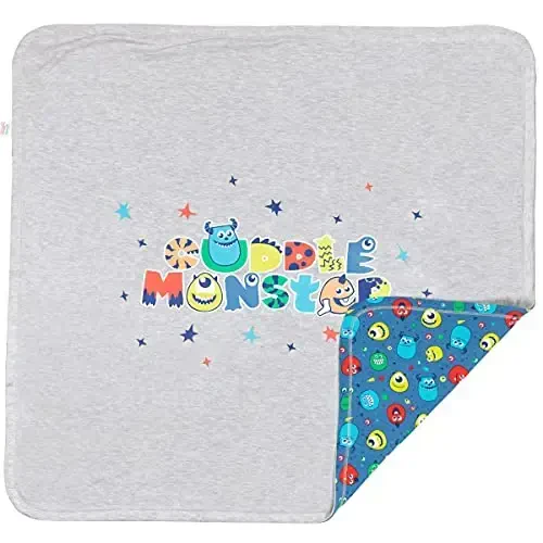 Disney Winnie the Pooh, Lion King, Pixar Monsters Inc. Baby Sleep N' Play Coverall Bib Blanket and Burp Cloth 4 Piece Set - 5