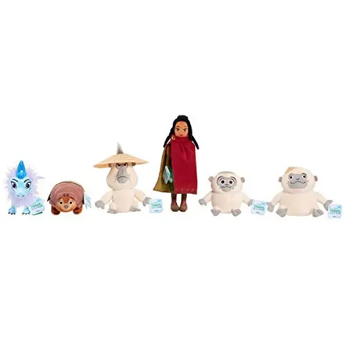 Disney's Raya and the Last Dragon 5.6-Inch Small Pan Soft Plush, Stuffed Ongi Monkey, Kids Toys for Ages 3 Up by Just Play - 5