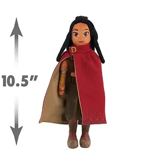 Disney's Raya and the Last Dragon Just Play 10.5-Inch Small Raya Plushie with Removable Cape, Officially Licensed Kids Toys for Ages 3 Up - 3