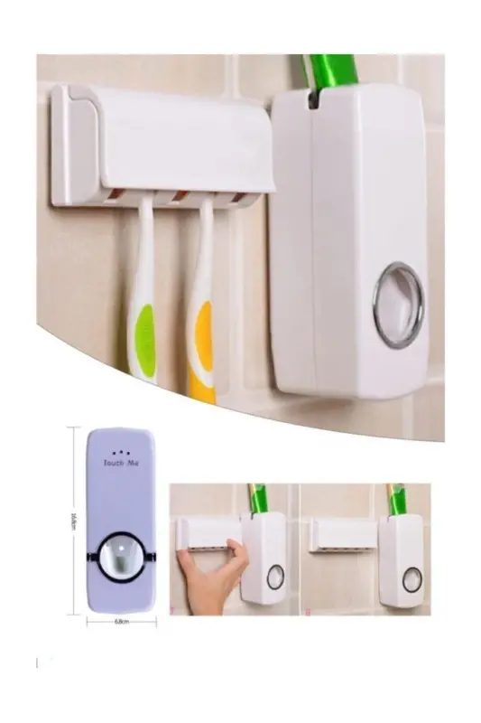 Диспенсер для зубной пасты и держатель для 5 щеток - 2