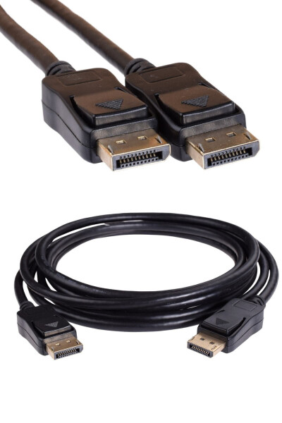 DisplayPort 1.2 Cable, 2 Meter - 19 Pin - 165 Hz Support - 21 Gbit - 1