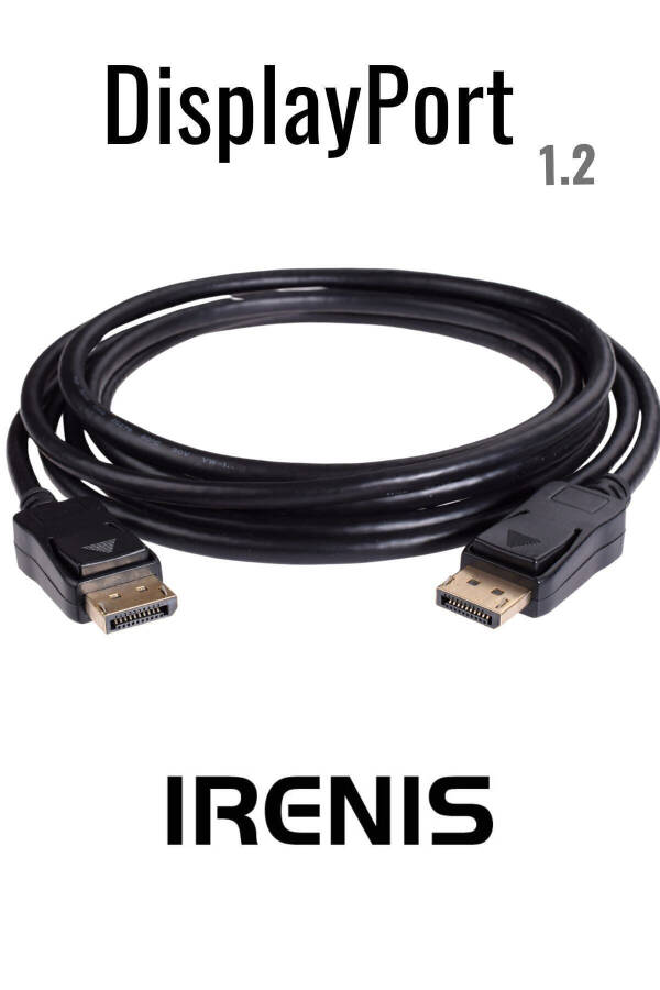 DisplayPort 1.2 Cable, 2 Meter - 19 Pin - 165 Hz Support - 21 Gbit - 4