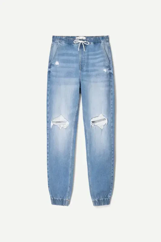 Distressed jogger jean - 2