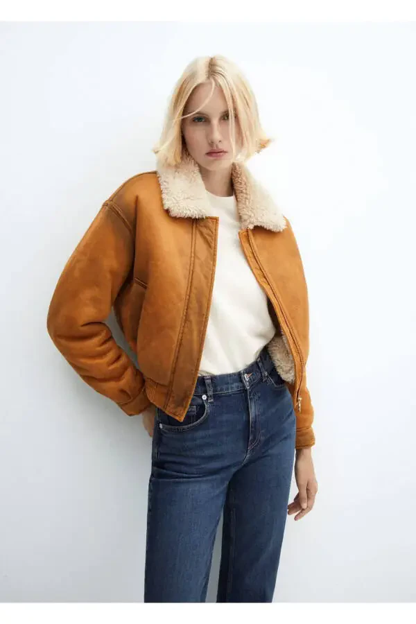 Distressed Looking Furry Jacket - 1