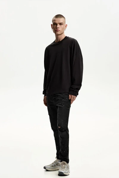 Distressed super skinny fit jean - BERSHKA (1)