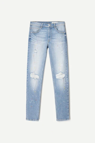 Distressed super skinny fit jean - BERSHKA